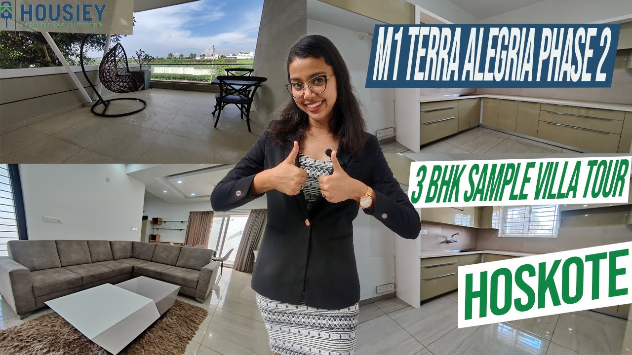 M1 Terra Alegria Whitefield | 3 BHK Sample Villa Tour | M1 Homes Hoskote