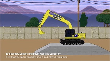 Komatsu next gen PC220LCi-12 intelligent Excavator - 3D BOUNDARY CONTROL (Unique automatic feature).