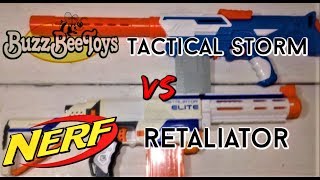 Nerf Retaliator vs Buzz Bee Tactical Storm