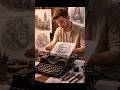 ⌨️ Typewriter Se Banti Hai Artwork! 🤯 | Amazing Creativity #shorts #facts #art