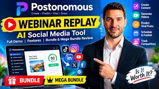 Postonomous Webinar Replay 2026 | AI Content Creator, Video Maker & Social Media Scheduler