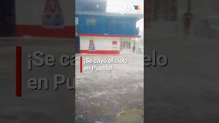 Intensa granizada en Puebla provoca caída de árboles e inundaciones severas