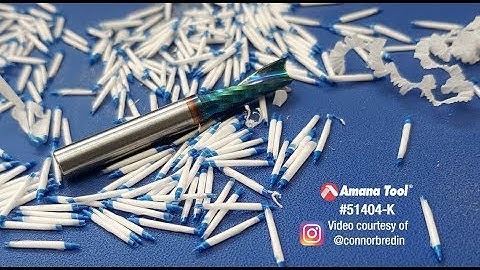 51404-K Spektra™ Coated Plastic Cutting Spiral O Flute CNC Router Bit Cutting HDPE.