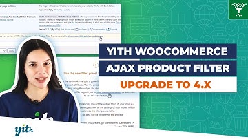 How to upgrade to version 4.x and convert widgets into presets -YITH WooCommerce AJAX Product Filter