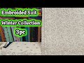 🌺Embroided Karandi 3pc Suits with Ready to Wear Shawl🌺Best Quality Karandi 3pc Suits || Winter Cloth