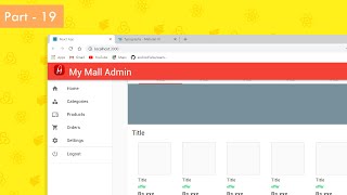 Fixing UI | (Part-19) My Mall Admin | hindi tutorial 2020 screenshot 1