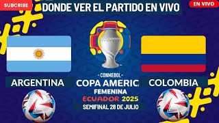 ⚽️Argentina vs. Colombia⚽️Where to Watch the Match LIVE | Copa América Femenina 2025 Semifinal