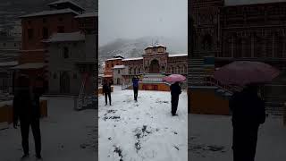 Badrinath ji live snowfall today | Badrinath Dham | Badrinath Dham Snowfall