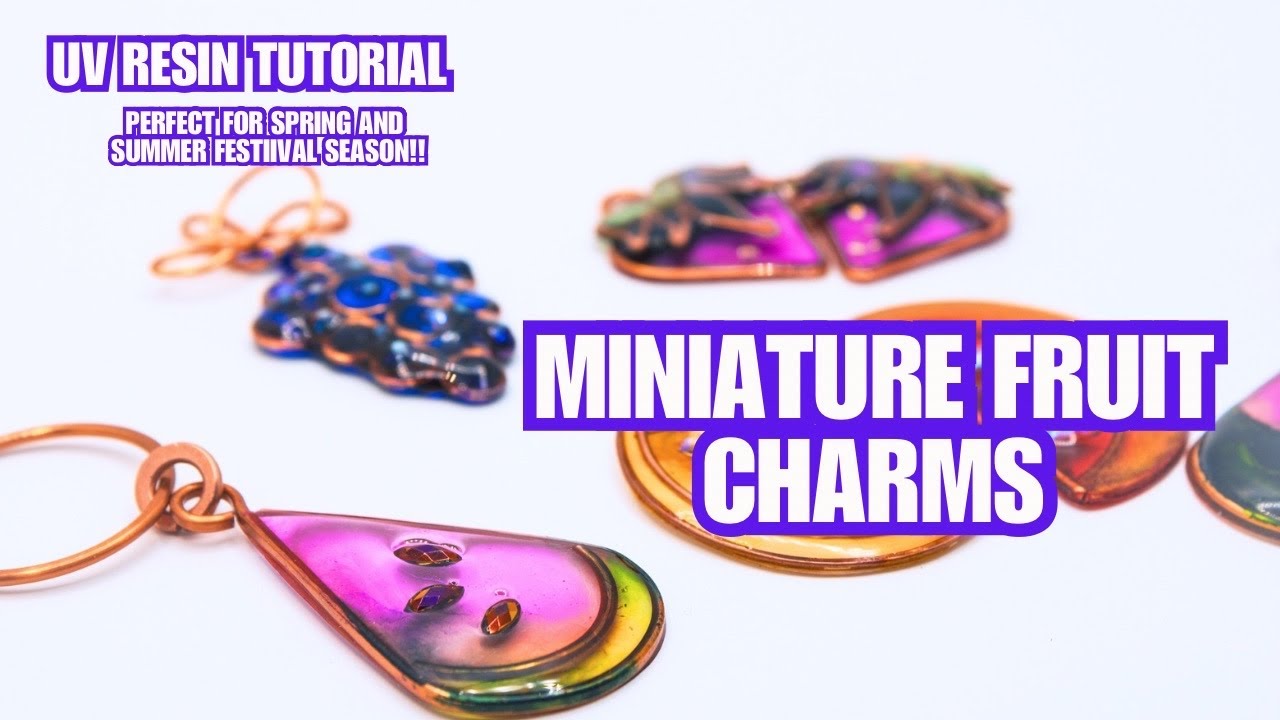 DIY UV Resin Fruit Charms 🍓 | Perfect for Jewelry & Keychains! - YouTube