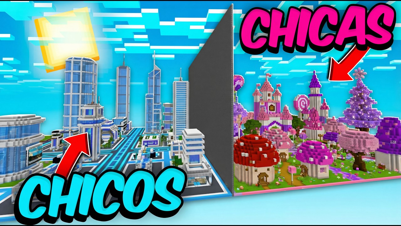 ENFRENTÉ a 100 CHICAS vs 100 CHICOS en un RETO de CONSTRUCCIÓN