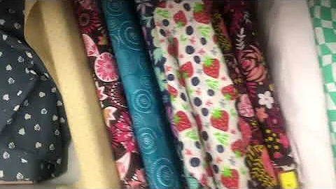 Optokinetic viewing in a fabric store