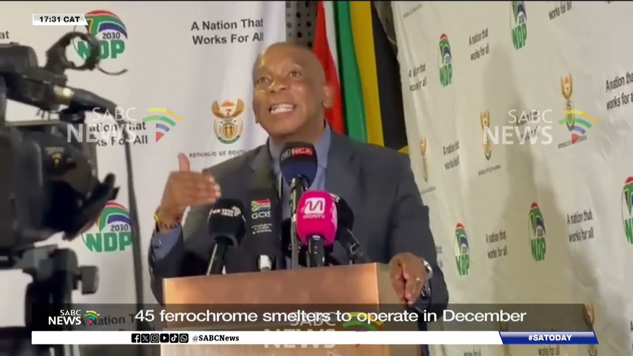 45 ferrochrome smelters to operate in December: Dr Kgosientsho Ramokgopa