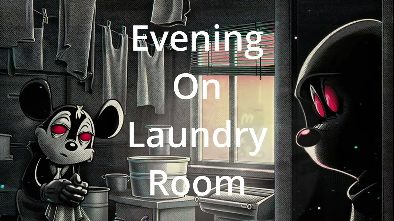 Cartoon Minimal #6   Evening On Laundry Room   minimal techno cartoon