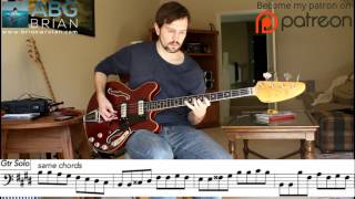 Gram Parsons - I Can&#39;t Dance - Bass Transcription