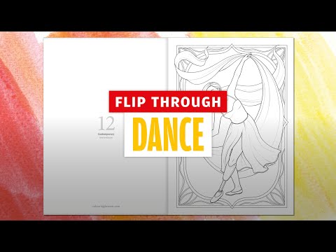 DANCE colouring flip through | Colouring Heaven Collection Dance #65 | Only Human Art