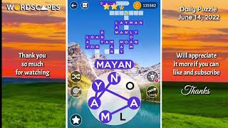 Wordscapes Daily Puzzle - June 14, 2022
