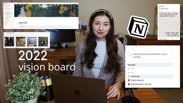 How to Create a Vision Board that works - creating my 2022 Vision Board (using Notion)