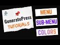 How to Customize GeneratePress Menu and Submenu Colors