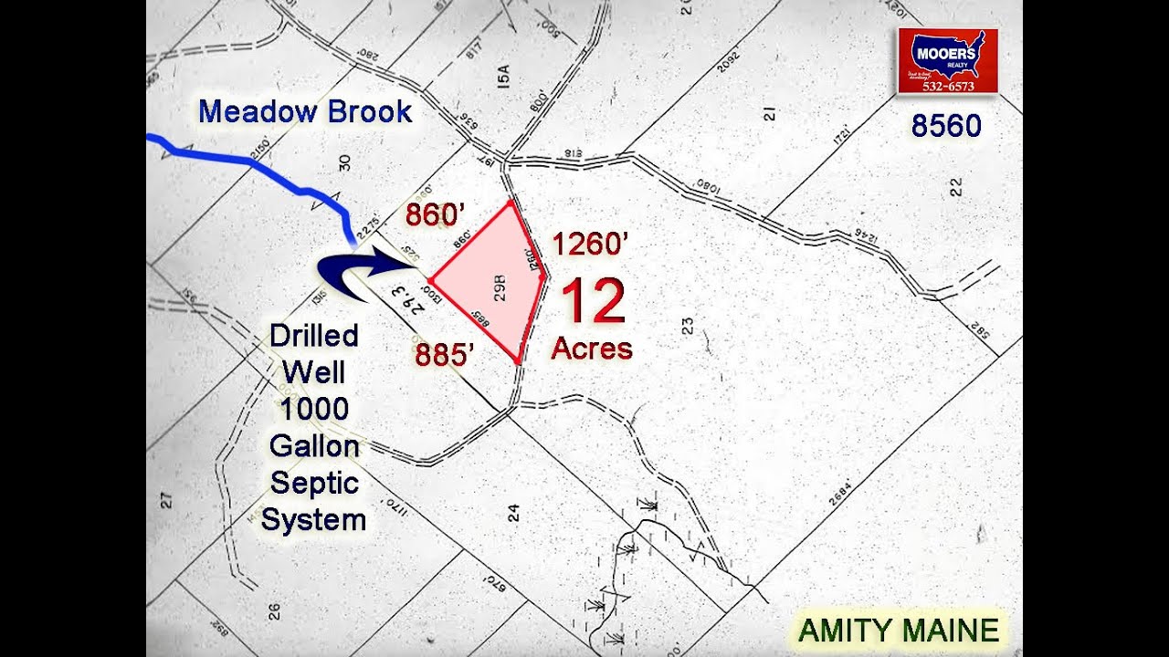 SOLD! Low Cost, Cheap Land In Maine For Sale Amity 12 Acres, Well