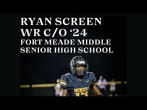 Ryan Screen | WR C/O 2024 Highlights | Fort Meade Middle Senior High School