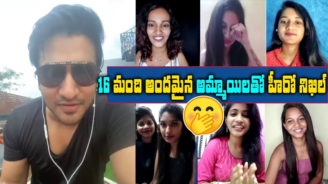Hero Nikhil Siddharth with 16 Beautiful Girls | Instagram Influencers | Nikhil Birthday Celebrations