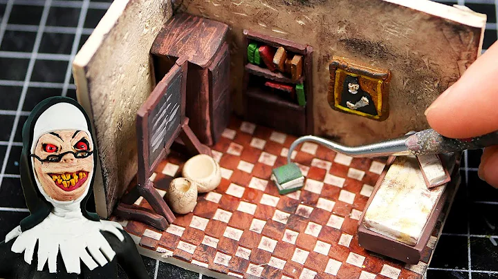 Making EVIL NUN'S Miniature School in POLYMER CLAY...