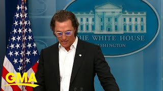 Matthew McConaughey gives emotional speech about Uvalde at White House l GMA