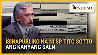 Celebrity Isinapubliko ni Senate President Tito Sotto ang SALN; net worth umaabot sa ₱188-M | Agenda Wealth