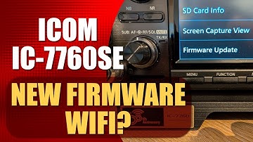ICOM IC-7760 New Firmware 1.12, did they add WiFi?