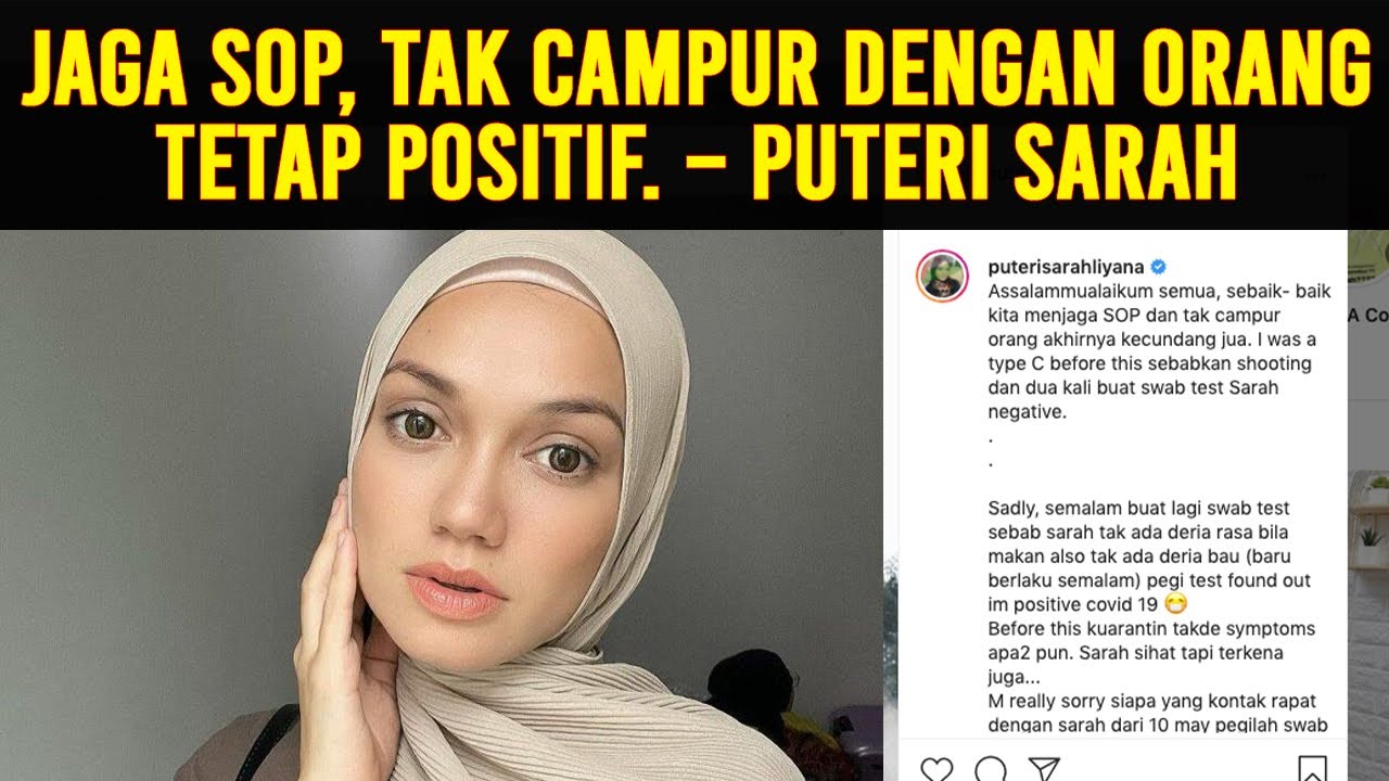 Puteri Sarah Hilang Deria Rasa Dan Bau P0sitif C0v D 9 Youtube