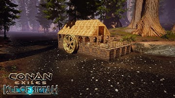 HOW TO BUILD A MEDIEVAL SAWMILL [SPEED BUILD] - CONAN EXILES