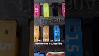 #fordf150 #ford #nocrank 2011 Ford F150 won’t start or crank #likeandsubscribe #comment