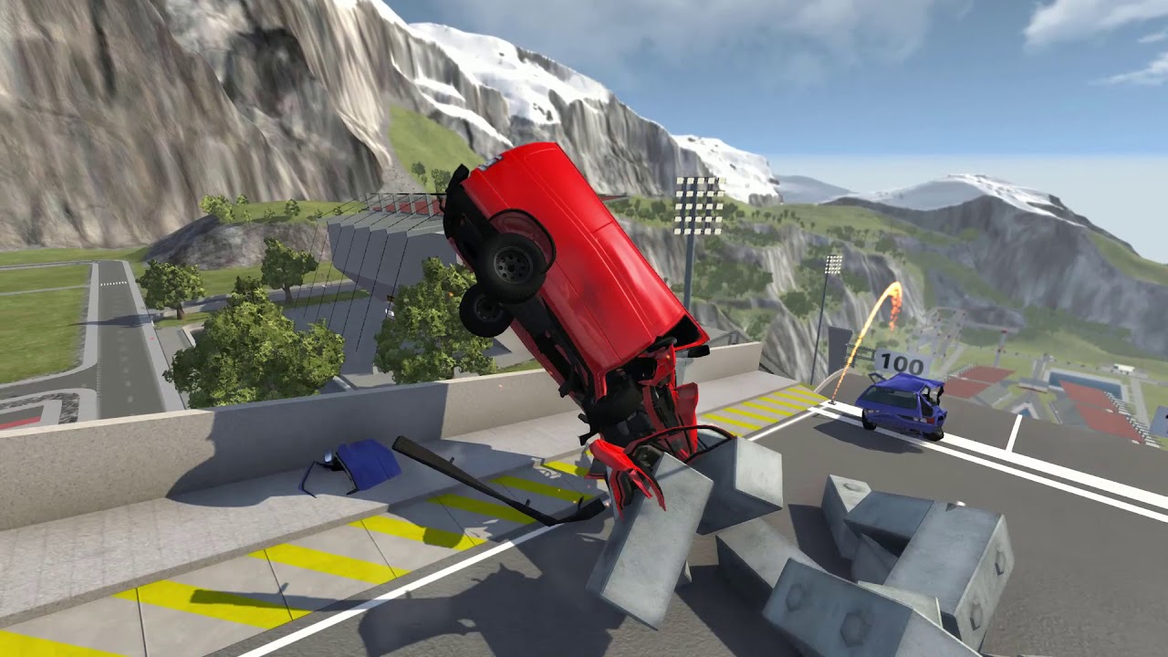 BeamNG.Drive CARS VS STONEWALL 7 YouTube
