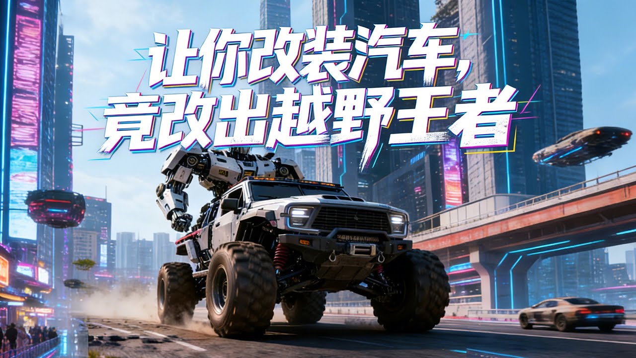 【FULL】《让你改装汽车，竟改出越野王者》神级改装系统上线！轮椅飙跑车、坦克 300 变主战款，顾客敢提需求，就敢造出逆天神装！#原创动画 #漫画 #中文全集