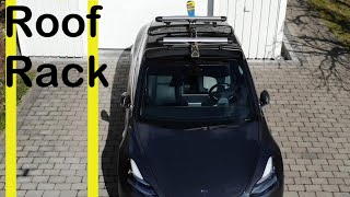 Installation of the Tesla Model 3 Roof Rack Crossbars