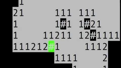 Text Based Minesweeper (uses the Python curses module)