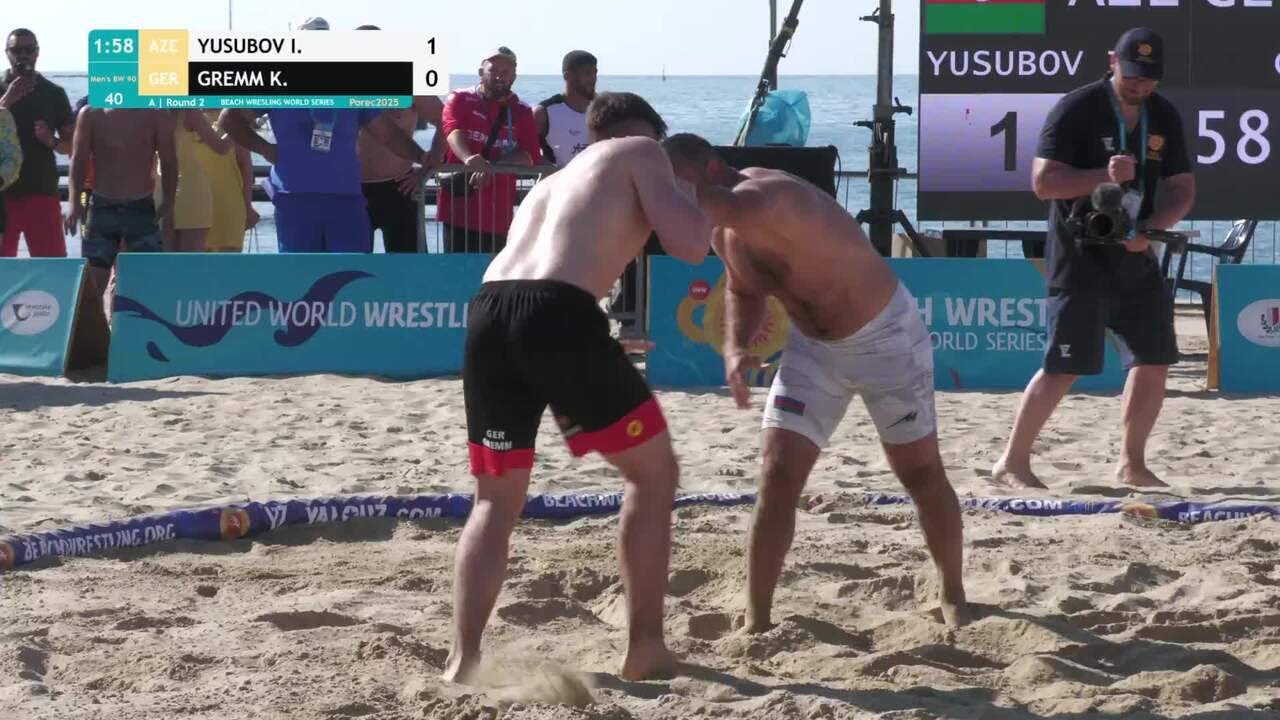 Ibrahim YUSUBOV (AZE) vs. Kevin GREMM (GER) • A | Round 2 • Men's BW 90Kg