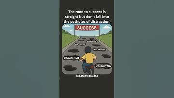 The road to success is straight—don’t fall into the potholes of distraction #discipline  #motivation