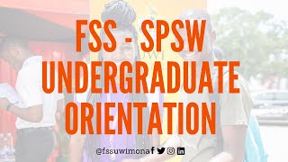FSS - SPSW Undergraduate Orientation 2020/21