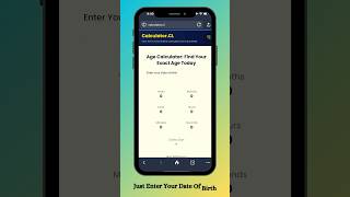Online Age Calculator - Calculate your Age in seconds #agecalculator