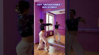 ITZY “UNTOUCHABLE” DANCE TUTORIAL MIRRORED AND 50% SLOWED