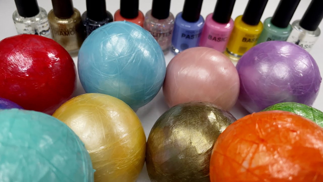 ASMR 🌈 Tape Ball Cutting Collection 10개 테이프 볼 자르기 모음집 [매니큐어&미스테리] Relaxing and Satisfying