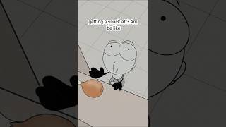 getting a snack at 3 AM be like! 😂 (best animation memes) #shorts #fyp #anime