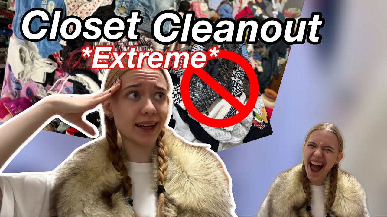 Deep clean my closet with me🧺💗| Closet cleanout | Decluttering - YouTube