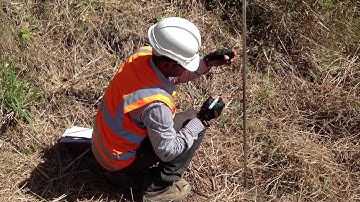 Dynamic Cone Penetrometer (DCP) Test on a STEEP Slope