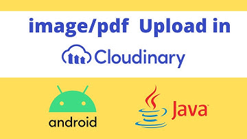 Image upload to cloudinary in Android  Java