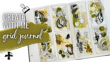 How To Embrace Your Artistic Comfort Zone with Chartreuse & Mixed Media Grid Journaling