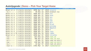AutoUpgrade demos - upgrade to Oracle Database 19c