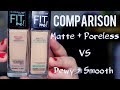 Maybelline FIT ME Foundations Comparison  | DEWY & SMOOTH vs. MATTE & PORELESS