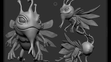Zbrush timelapse - Puck from Dota 2 - Part1